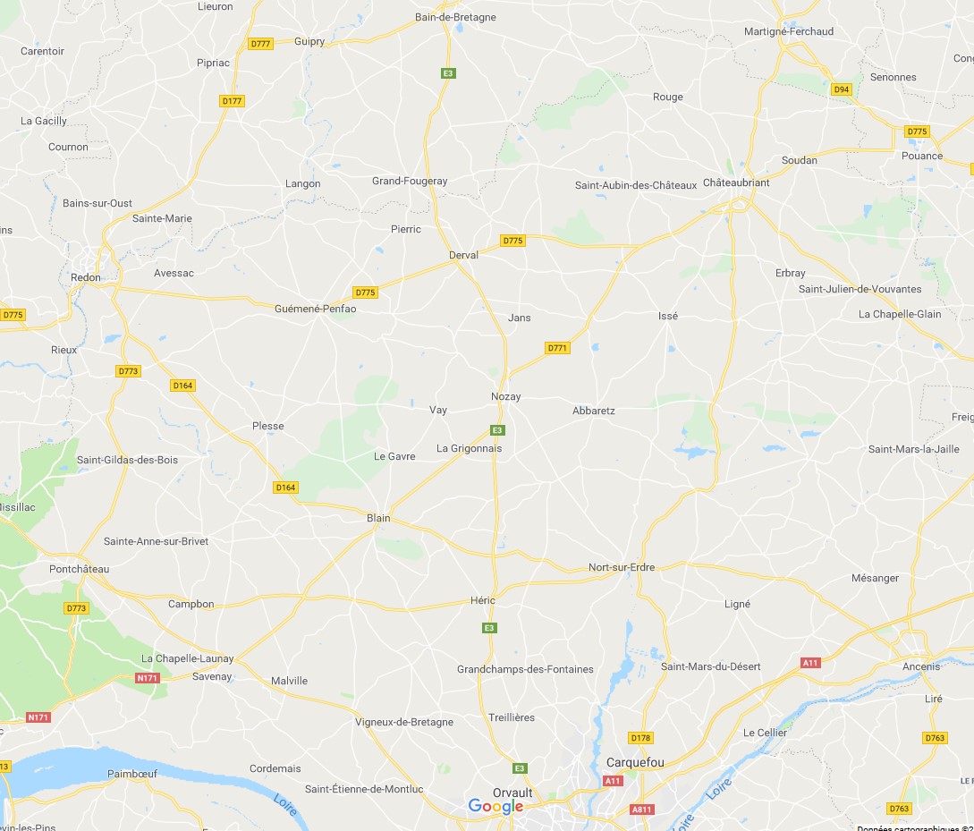 zone d'intervention Rika Nord Loire